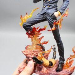 Mô Hình OnePiece Sanji chân lửa áo đen - Cao 27cm - nặng 1kg - Figure OnePiece - Có Hộp - N1-K48-T4-S2