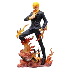 Mô Hình OnePiece Sanji chân lửa áo đen - Cao 27cm - nặng 1kg - Figure OnePiece - Có Hộp - N1-K48-T4-S2