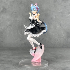 Mô Hình RE:ZERO Rem Cosplay Cô Hầu Gái - Cao 23cm - rộng 13cm - nặng 450Gram - Figure RE:ZERO - Có Hộp màu