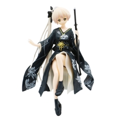 Mô Hình Kasugano Sora váy kimono Đen - Cao 9cm - nặng 100gram - Phụ kiện : không đế + 1 tay cầm quạt + 1 tay cầm kiếm + Miếng dán - Figure Kasugano Sora - No Box SKU : g20b (VAT: 002-06-20)