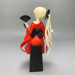 Mô Hình Kasugano Sora váy kimono Đỏ - Cao 9cm - nặng 100gram - Phụ kiện : không đế + 1 tay cầm quạt + 1 tay cầm kiếm + Miếng dán - Figure Kasugano Sora - No Box