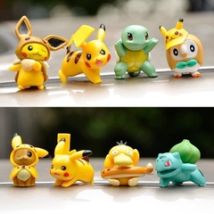 Mô Hình POKEMON 8 nhân vật Pokemon - Cao 4cm - nặng 100gram - Figure POKEMON No box : bọc túi OPP