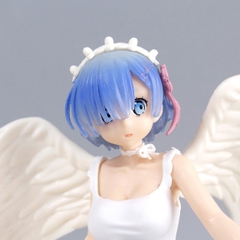 Mô Hình RE:ZERO Rem Thiên thần váy trắng - Cao 21cm - ngang 12cm - nặng 200gram  - Figure RE:ZERO - no box N1-K43-T2-S2