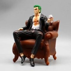 Mô Hình OnePiece Zoro ngồi ghế - Cao 14cm - nặng 300Gram , Figure OnePiece - có hộp màu - N1-K46-T4-S1