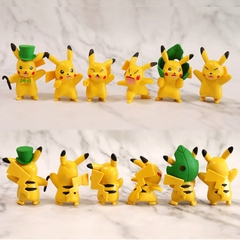 Mô Hình POKEMON Bộ 6 trạng thái Pikachu - Cao 4-5cm - nặng 60gram - Figure POKEMON No box : bọc túi OPP -K14-T2-S6
