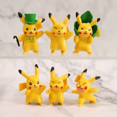 Mô Hình POKEMON Bộ 6 trạng thái Pikachu - Cao 4-5cm - nặng 60gram - Figure POKEMON No box : bọc túi OPP -K14-T2-S6