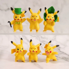 Mô Hình POKEMON Bộ 6 trạng thái Pikachu - Cao 4-5cm - nặng 60gram - Figure POKEMON No box : bọc túi OPP