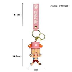 Móc Khóa Tony Chopper - Dây móc dài : 11cm - Mô Hình Cao : 6.8cm - Nặng : 50gram - No Box : bọc túi OPP - N3-K16-T3-S2