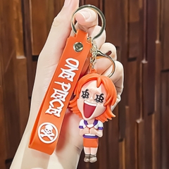 Móc Khóa Nami - Dây móc dài : 11cm - Mô Hình Cao : 7.5cm - Nặng : 50gram - No Box : bọc túi OPP - K79-T5-S10