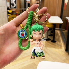Móc Khóa Zoro vác kiếm - Dây móc dài : 9.5cm - Mô Hình Cao : 8cm - Nặng : 60cm - No Box : bọc túi OPP - N3-K16-T1-S3