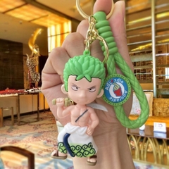 Móc Khóa Zoro vác kiếm - Dây móc dài : 9.5cm - Mô Hình Cao : 8cm - Nặng : 60cm - No Box : bọc túi OPP - N3-K16-T1-S3