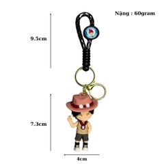 Móc Khóa ACE - Dây móc dài : 9.5cm - Mô Hình Cao : 5.7cm - Nặng : 50cm - No Box : bọc túi OPP - K79-T6-S10