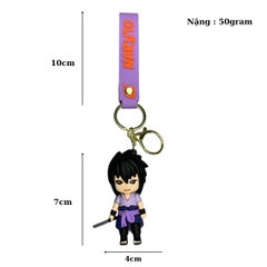 Móc Khóa Sasuke - Dây móc dài : 10cm - Mô Hình Cao : 7cm - Nặng : 50gram - No Box : bọc túi OPP N3-K62-T2-S3