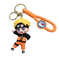 Móc Khóa Naruto dơ tay - Dây móc dài : 9.5cm - Mô Hình Cao : 7cm - Nặng : 50gram - No Box - SKU: moc4 - (Vat: 88223-7)