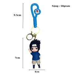 Móc Khóa Sasuke dơ tay - Dây móc dài : 9.5cm - Mô Hình Cao : 7cm - Nặng : 50gram - No Box : bọc túi OPP n3-k14-t6-s3