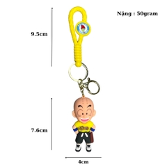 Móc Khóa Krillin - Dây móc dài : 9.5cm - Mô Hình Cao : 7.6cm - Nặng : 50gram - No Box : bọc túi OPP N3-K61-T2-S1