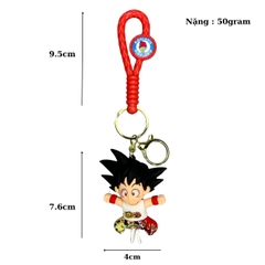 Móc Khóa SonGoKu - Dây móc dài : 9.5cm - Mô Hình Cao : 7.6cm - Nặng : 50gram - No Box : bọc túi OPP N3-K62- T2- S2