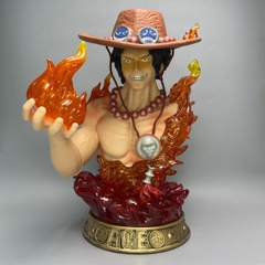 Mô Hình OnePiece bán thân ACE hoả quyền - cao 38cm - Ngang 21cm - nặng 2kg2 - phụ kiện : 1 mũ + Led + Pin , Figure OnePiece - có hộp màu - N1-K42-T5-S3