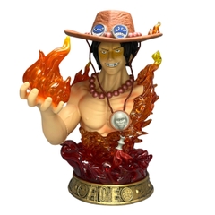 Mô Hình OnePiece bán thân ACE hoả quyền - cao 38cm - Ngang 21cm - nặng 2kg2 - phụ kiện : 1 mũ + Led + Pin , Figure OnePiece - có hộp màu - N1-K42-T5-S3