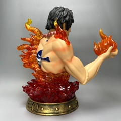 Mô Hình OnePiece bán thân ACE hoả quyền - cao 38cm - Ngang 21cm - nặng 2kg2 - phụ kiện : 1 mũ + Led + Pin , Figure OnePiece - có hộp màu - N1-K42-T5-S3