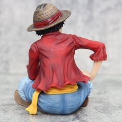 Mô hình OnePiece Luffy ngồi cười - Cao 13cm - ngang 11cm - nặng 240gram - Figure One Piece - Có hộp màu - N1-K33-T4-S3