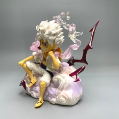 Mô hình OnePiece Luffy Gear 5 ngồi mây Bản To - Cao 15cm - ngang 9cm - nặng 200gram - OnePiece - bọc túi OPP + no box - N1-K48-T2-S2