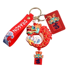 Móc Khóa Rồng đỏ - Dây móc dài : 10.5cm - Mô Hình Cao : 9.7cm - Nặng : 50gram - No Box : bọc túi OPP - N3-K14-T2-S1