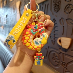 Móc Khóa Rồng vàng - Dây móc dài : 10.5cm - Mô Hình Cao : 9.7cm - Nặng : 50gram - No Box : bọc túi OPP - N3-K14-T2-S2