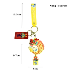 Móc Khóa Rồng vàng - Dây móc dài : 10.5cm - Mô Hình Cao : 9.7cm - Nặng : 50gram - No Box : bọc túi OPP - N3-K14-T2-S2