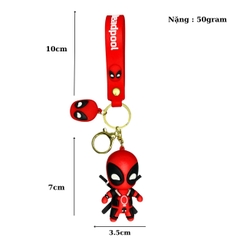 Móc Khóa deadpool  - Dây móc dài : 10cm - Mô Hình Cao : 7cm - Nặng : 50gram - No Box : bọc túi OPP N3-K61-T2-S2