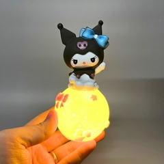 Mô Hình Lambara Kuromi đeo nơ - Cao 13cm - rộng 6cm - nặng 120gram - Có LED ở cầu - Figure Anime - No box : bọc túi OPP N3-ST5