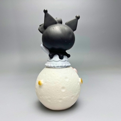 Mô Hình Lambara Kuromi đeo nơ - Cao 13cm - rộng 6cm - nặng 120gram - Có LED ở cầu - Figure Anime - No box : bọc túi OPP N3-ST5