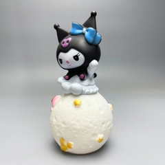 Mô Hình Lambara Kuromi đeo nơ - Cao 13cm - rộng 6cm - nặng 120gram - Có LED ở cầu - Figure Anime - No box : bọc túi OPP N3-ST5