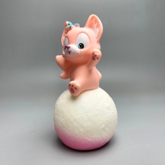 Mô Hình Cáo hồng dơ tay Cinnamoroll - Cao 12cm - rộng 6cm - nặng 120gram - Có LED ở cầu - Figure Anime - No box : bọc túi OPP