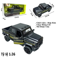 Mô Hình xe Mẹc bán tải màu đen - tỉ lệ 1:36 Hợp kim có thể mở cửa - bánh sau chạy cót - Dài 12cm - rộng 5cm - cao 4cm nặng : 200gram - FULL BOX : box màu - Sku : oto48 - N3-K4-T3-S3