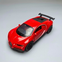 Mô Hình xe Bugati màu đỏ - tỉ lệ 1:36 Hợp kim có thể mở cửa - bánh sau chạy cót - Dài 12cm - rộng 5cm - cao 3.5cm - nặng : 200gram - FULL BOX : box màu N3-K5-T3-S1