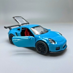 Mô Hình xe Porsche 911 màu xanh trời - tỉ lệ 1:36 Hợp kim có thể mở cửa - bánh sau chạy cót - Dài 12cm - rộng 5cm - cao 3.5cm - nặng : 200gram - FULL BOX : box màu - Sku : oto67 - N3-K4-T3-S2