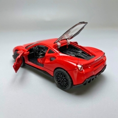 Mô Hình xe Ferrari 458 màu đỏ - tỉ lệ 1:36 Hợp kim có thể mở cửa - bánh sau chạy cót - Dài 12cm - rộng 5cm - cao 3.5cm - nặng : 200gram - FULL BOX : box màu - SKU : oto71 - N3-K10-T5-S2