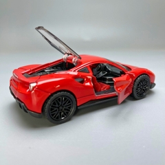 Mô Hình xe Ferrari 458 màu đỏ - tỉ lệ 1:36 Hợp kim có thể mở cửa - bánh sau chạy cót - Dài 12cm - rộng 5cm - cao 3.5cm - nặng : 200gram - FULL BOX : box màu - SKU : oto71 - N3-K10-T5-S2