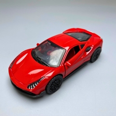 Mô Hình xe Ferrari 458 màu đỏ - tỉ lệ 1:36 Hợp kim có thể mở cửa - bánh sau chạy cót - Dài 12cm - rộng 5cm - cao 3.5cm - nặng : 200gram - FULL BOX : box màu - SKU : oto71 - N3-K10-T5-S2