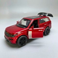 Mô Hình xe Range Rover màu đỏ - tỉ lệ 1:36 Hợp kim có thể mở cửa - bánh sau chạy cót - Dài 12cm - rộng 5cm - cao 4cm - nặng : 200gram - FULL BOX : box màu - OTO72 - N3-K3-T3-S2