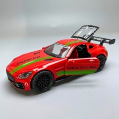 Mô Hình xe Mercedes AMG GTR Màu đỏ Tem xanh lá cây - tỉ lệ 1:36 Hợp kim có thể mở cửa - bánh sau chạy cót - Dài 12cm - rộng 5cm - cao 3.5cm - nặng : 200gram - FULL BOX : box màu - Sku : oto83 - N3-K4-T1-S2