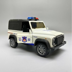 Mô Hình xe JEEP thùng Police màu trắng - tỉ lệ 1:36 Hợp kim có thể mở cửa - bánh sau chạy cót - Dài 11cm - rộng 5cm - cao 4cm - nặng : 200gram - FULL BOX : box màu