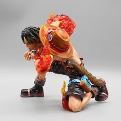 Hàng Cao Cấp -  Mô Hình OnePiece ACE hỏa quyền chiến đấu - Cao 18cm - ngang 19cm - nặng 470gram , Figure OnePiece - box màu n4