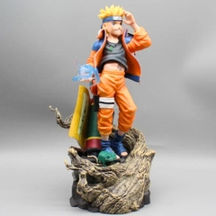 Mô Hình Naruto dáng đứng siêu ngầu - Cao 30cm - ngang 12cm - nặng 1kg5 - Phụ kiện : 2 đầu thay thế + 2 rasegan + 1 mô hình cóc - Figure Naruto - Có hộp màu - N2