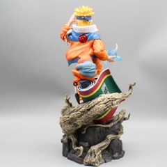 Mô Hình Naruto dáng đứng siêu ngầu - Cao 30cm - ngang 12cm - nặng 1kg5 - Phụ kiện : 2 đầu thay thế + 2 rasegan + 1 mô hình cóc - Figure Naruto - Có hộp màu - N2