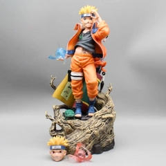 Mô Hình Naruto dáng đứng siêu ngầu - Cao 30cm - ngang 12cm - nặng 1kg5 - Phụ kiện : 2 đầu thay thế + 2 rasegan + 1 mô hình cóc - Figure Naruto - Có hộp màu