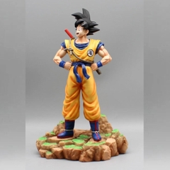 Mô hình DragonBall Songoku dáng đứng , hàng cao cấp - Cao 70cm - ngang 38cm - nặng 10kg - phụ kiện :  1 gậy đeo lưng - Dragon Ball - Box bìa + hộp xốp