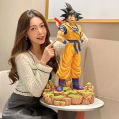 Mô hình DragonBall Songoku dáng đứng , hàng cao cấp - Cao 70cm - ngang 38cm - nặng 10kg - phụ kiện :  1 gậy đeo lưng - Dragon Ball - Box bìa + hộp xốp