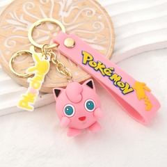 Mô Hình móc khóa Pokemon Jigglypuff - dây dài 11cm - Mô Hình cao 3cm - nặng 50gram - No Box : bọc túi OPP